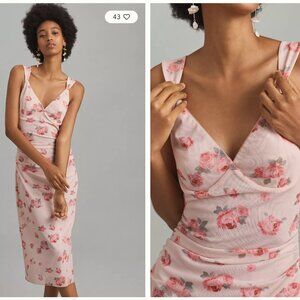 Mare Mare Sleeveless V-Neck Floral Midi Dress